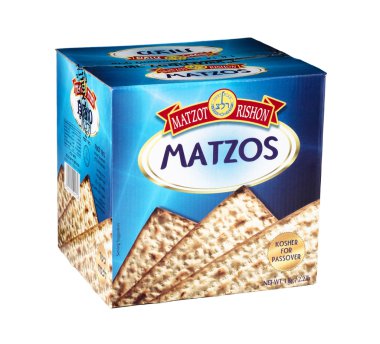 Matzot Rishon Matzos karton kutu