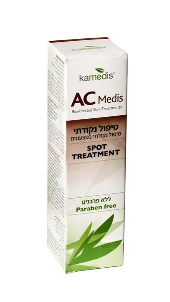 Scatola di cartone di trattamento spot AC Medis — Foto Stock