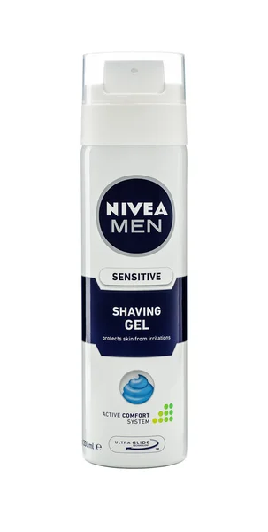 Nivea Мужчины чувствительный гель для бритья — стоковое фото