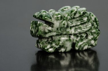Carved jadeite dragon clipart