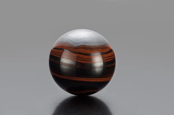 Iron tiger eye sphere — Stock Photo, Image