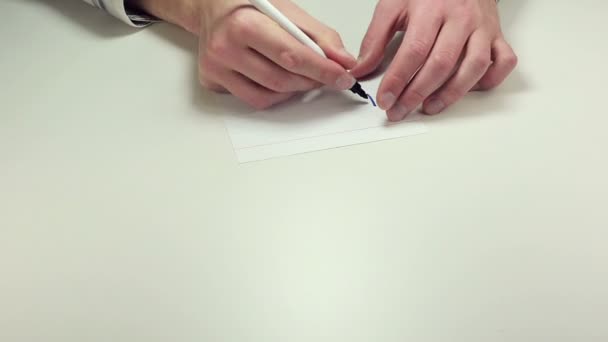 Note écrite tout de suite 