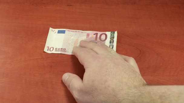 Dolandırıcılık Zambia kwachas için 10 Euro Döviz — Stok video