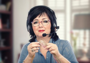 Örgü blogger kulaklık