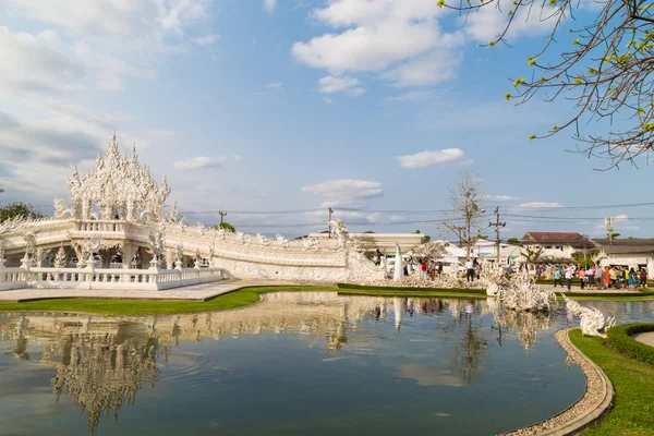 Espectacular Templo Wat Rong Khun Conocido Como Templo Blanco Tailandia — Foto de Stock