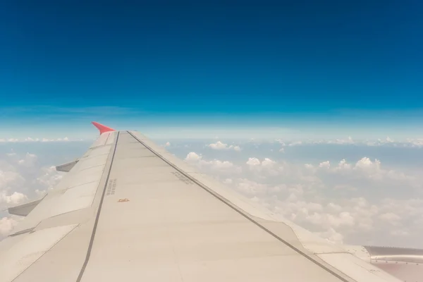 Вид Вікна Літака Тло Подорожі — стокове фото