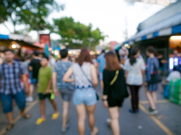 Blurred image of  people shopping at Chatuchak market — Stock Photo, Image