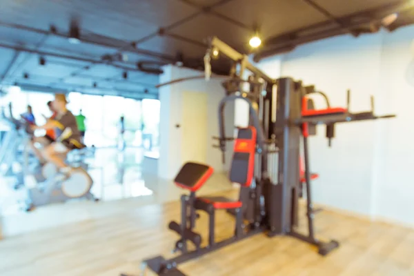 Abstracte Vervaging Moderne Fitnesscentrum Met Mensen Fitness Gym Achtergrond — Stockfoto