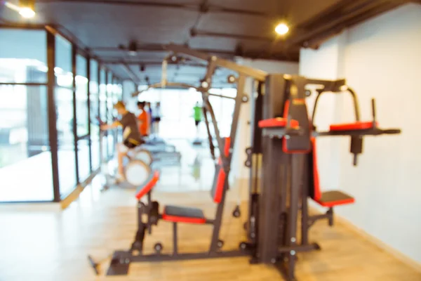 Abstract Wazig Fitness Gym Achtergrond Met Mensen — Stockfoto