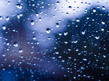 Kabarcık mavi arka plan su damlası