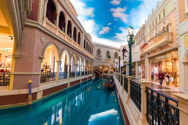 El Venetian Macau Resort Hotel vista interior . — Foto de Stock