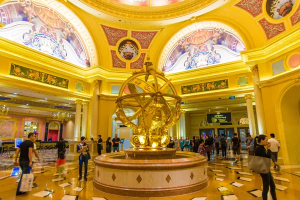 Macau Cina Ottobre 2016 Venetian Macau Resort Hotel Vista Interna — Foto Stock