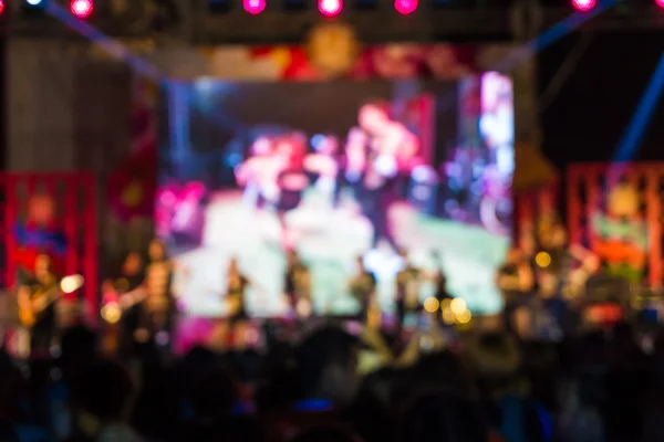 Rock Roll Concert Verkeer Van Gelukkige Mensen Licht Wazig Leuke — Stockfoto