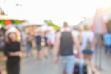 Soyut bulanık insanlar açık alışveriş merkezi