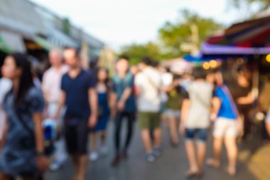 Soyut bulanık insanlar açık alışveriş merkezi