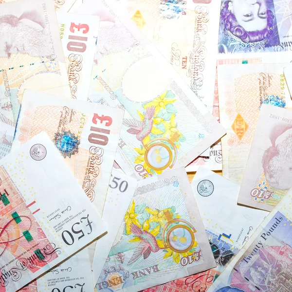 Selektiver Fokus Der Pfund Geld Business Finanzierung Geld Verdienen Konzept — Stockfoto