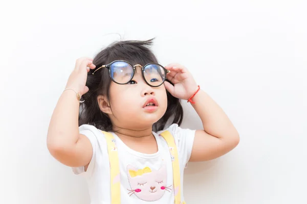 Güzel Asyalı güzel kız gözlüklü — Stok fotoğraf