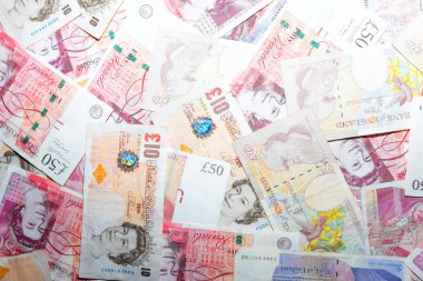 İngiltere'de, Büyük Britanya'nın Lirası banknotlar Gbp yakın çekim arasında arıza neydi