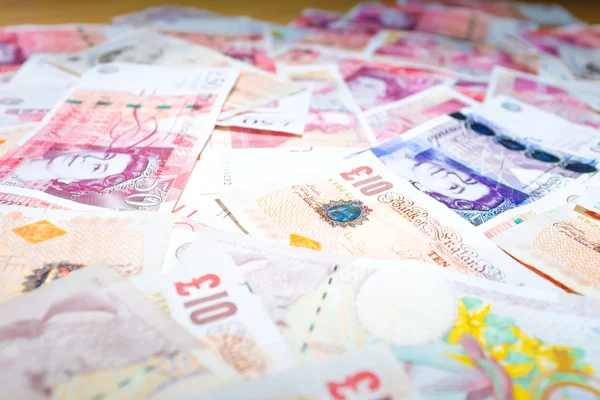 İngiltere'de, Büyük Britanya'nın Lirası banknotlar Gbp yakın çekim arasında arıza neydi