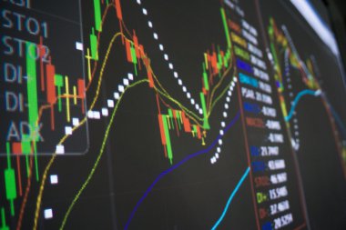 Mum çubuk grafik grafik borsa yatırım ticaret, arka plan hisse senedi grafiği