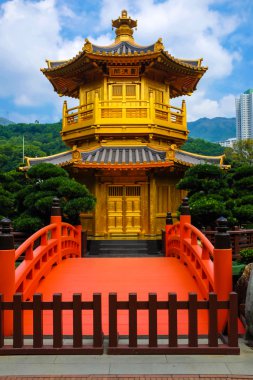 Köprü Golden pagoda Nan Lian bahçede bu hükümet genel eşit olduğunu