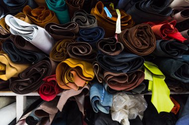 Bohça-in yapay hakiki inek deri çeşitli renk tonları