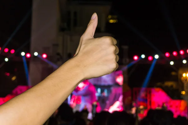 Desenfocado Borroso Concierto Gente Multitud Fondo Abanicos Animadores — Foto de Stock