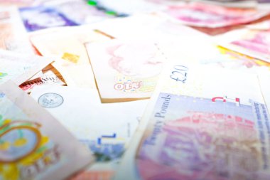 GBP para faturası finans geçmişi, iş konseptini kapat