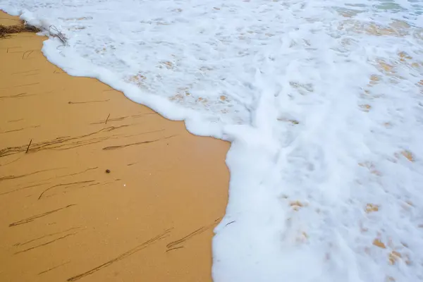 Sea Wave Beach White Sand Copy Space Nature Landscape — Stock Photo, Image