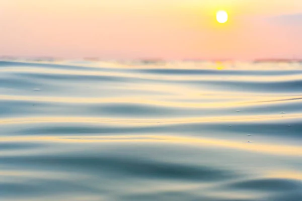 Абстрактная Размытая Морская Волна Бах Закат Теплый Свет Новая Концепция — стоковое фото
