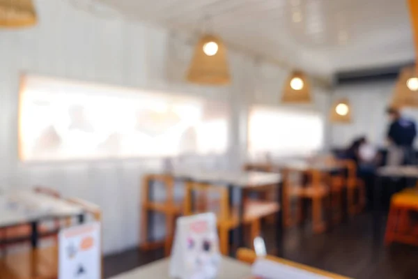 Blurred Coffee Shop Cafe Restaurant Abstract Bokeh Sunny Light Image — Stock Photo, Image