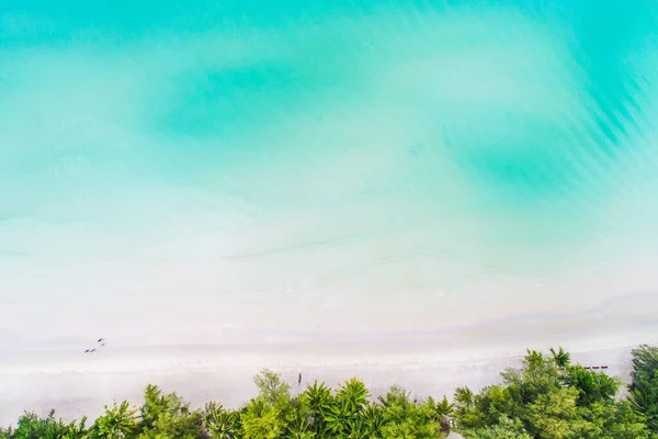 Beautiful Aerial View White Sand Beach Blue Sea View Koh — Stock Photo, Image