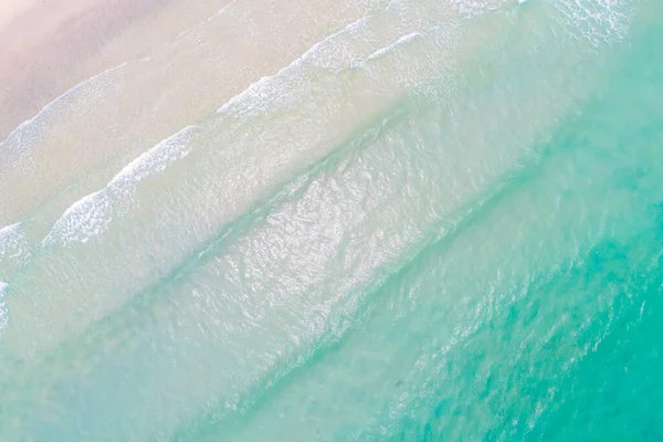 Egzotyczne Morze Fala Plaża Widok Powietrza Lato Wakacje Koncepcja — Zdjęcie stockowe