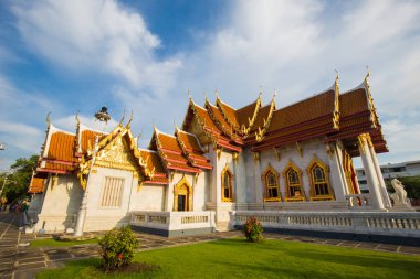 Güzel Tayland MArble Budist Tapınağı Wat Benjamaborphit, Tayland Bangkok Tapınağı