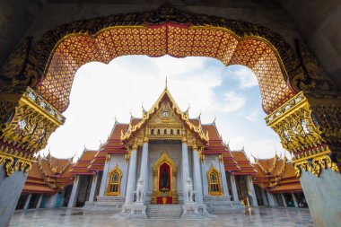 Güzel Tayland MArble Budist Tapınağı Wat Benjamaborphit, Tayland Bangkok Tapınağı