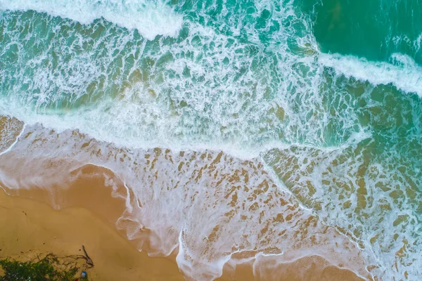 Vista Aerea Mare Spiaggia Onda Bellissimo Paesaggio Viaggi Vacanze — Foto Stock