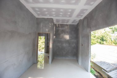 Modern ev binası boş oda tasarımı