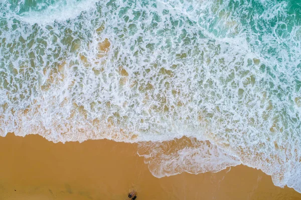 Vista Aérea Mar Playa Mar Turquesa Agua Azul Playa Naturaleza — Foto de Stock