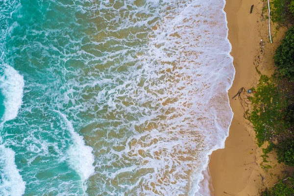 Αεροφωτογραφία Θάλασσα Κύμα Παραλία Όμορφο Τοπίο Ταξίδια Και Διακοπές — Φωτογραφία Αρχείου