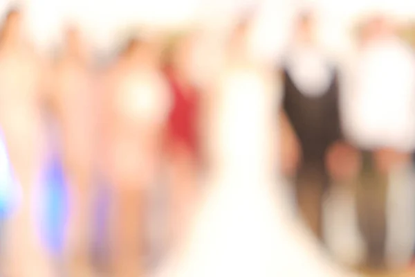 Abstract Wazig Mensen Huwelijksceremonie Diner Balzaal Mensen Achtergrond — Stockfoto