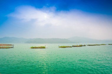 Güneş ay Gölü pier peyzaj