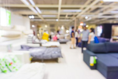 Mağaza insanlar ile arka plan bulanıklık