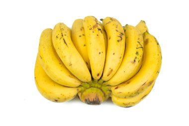 Beyaz arkaplanda izole muzlar