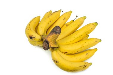 Beyaz arkaplanda izole muzlar