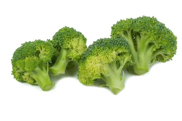 Pezzi di broccoli freschi, crudi e verdi . — Foto Stock