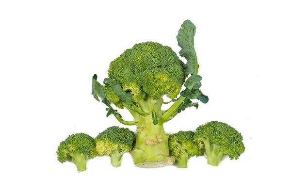 Légumes de brocoli vert frais isolés sur fond blanc — Photo