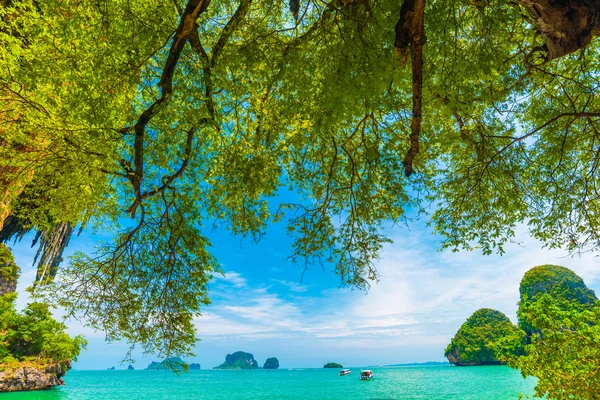 Nézd a Railay beach island, Andamán-tengerre, krabi, Thaiföld — Stock Fotó
