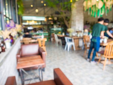 insanlar kafede bokeh ile arka plan bulanıklık