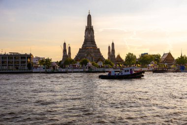 Wat Arun antik pagoda Şafak Şafak Tapınağı Şafak Şafağı Şafak Şafağı Şafak Şafak Şelalesi Chao the Nehri Tayland