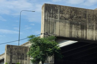 Şehir gişesi yol yapımı sanayi Bangkok Tayland
